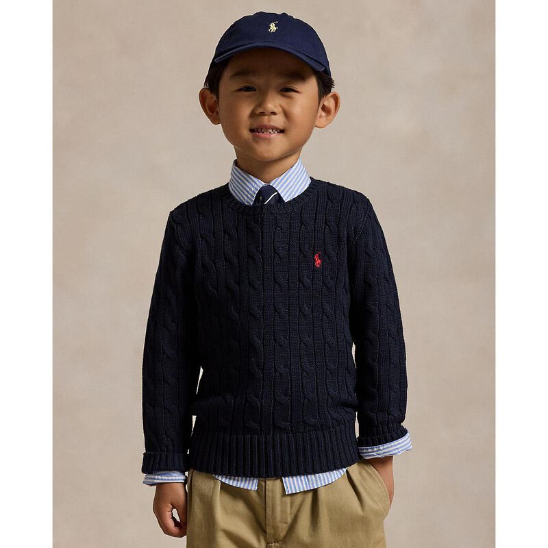 Polo Ralph Lauren Cable-Knit Cotton Sweater 2-7 image number 1